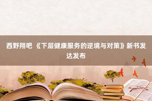 西野翔吧 《下层健康服务的逆境与对策》新书发达发布