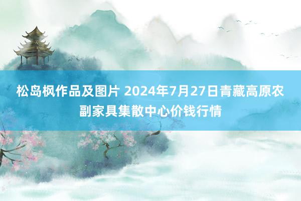 松岛枫作品及图片 2024年7月27日青藏高原农副家具集散中心价钱行情