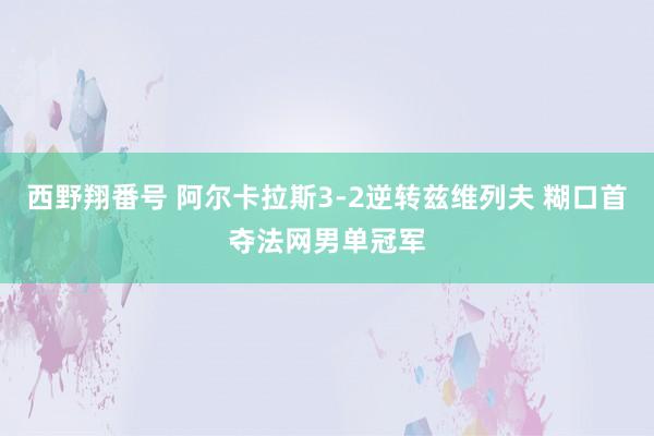 西野翔番号 阿尔卡拉斯3-2逆转兹维列夫 糊口首夺法网男单冠军