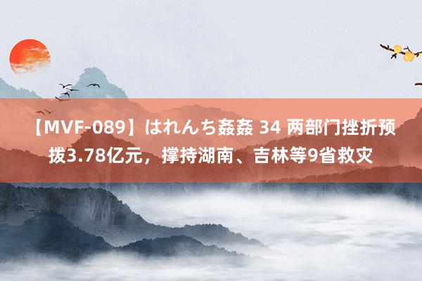 【MVF-089】はれんち姦姦 34 两部门挫折预拨3.78亿元，撑持湖南、吉林等9省救灾