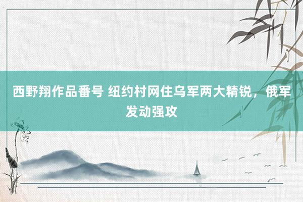 西野翔作品番号 纽约村网住乌军两大精锐，俄军发动强攻