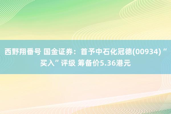 西野翔番号 国金证券：首予中石化冠德(00934)“买入”评级 筹备价5.36港元