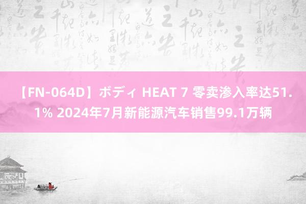 【FN-064D】ボディ HEAT 7 零卖渗入率达51.1% 2024年7月新能源汽车销售99.1万辆