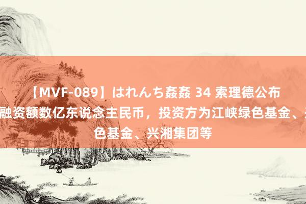 【MVF-089】はれんち姦姦 34 索理德公布A轮融资，融资额数亿东说念主民币，投资方为江峡绿色基金、兴湘集团等