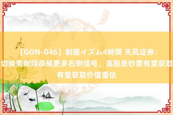 【GON-046】制服イズム4時間 天风证券：遥远格调切换需耐烦恭候更多右侧信号，高股息钞票有望获取价值重估