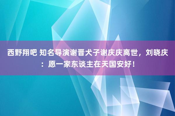 西野翔吧 知名导演谢晋犬子谢庆庆离世，刘晓庆：愿一家东谈主在天国安好！