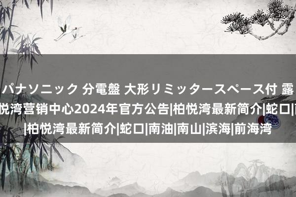 パナソニック 分電盤 大形リミッタースペース付 露出・半埋込両用形 柏悦湾营销中心2024年官方公告|柏悦湾最新简介|蛇口|南油|南山|滨海|前海湾