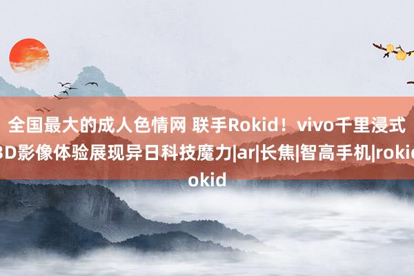 全国最大的成人色情网 联手Rokid！vivo千里浸式3D影像体验展现异日科技魔力|ar|长焦|智高手机|rokid